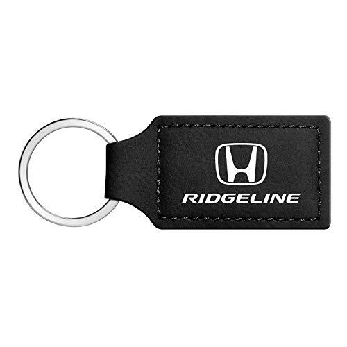 Honda Ridgeline Rectangular Black Leather Key Chain