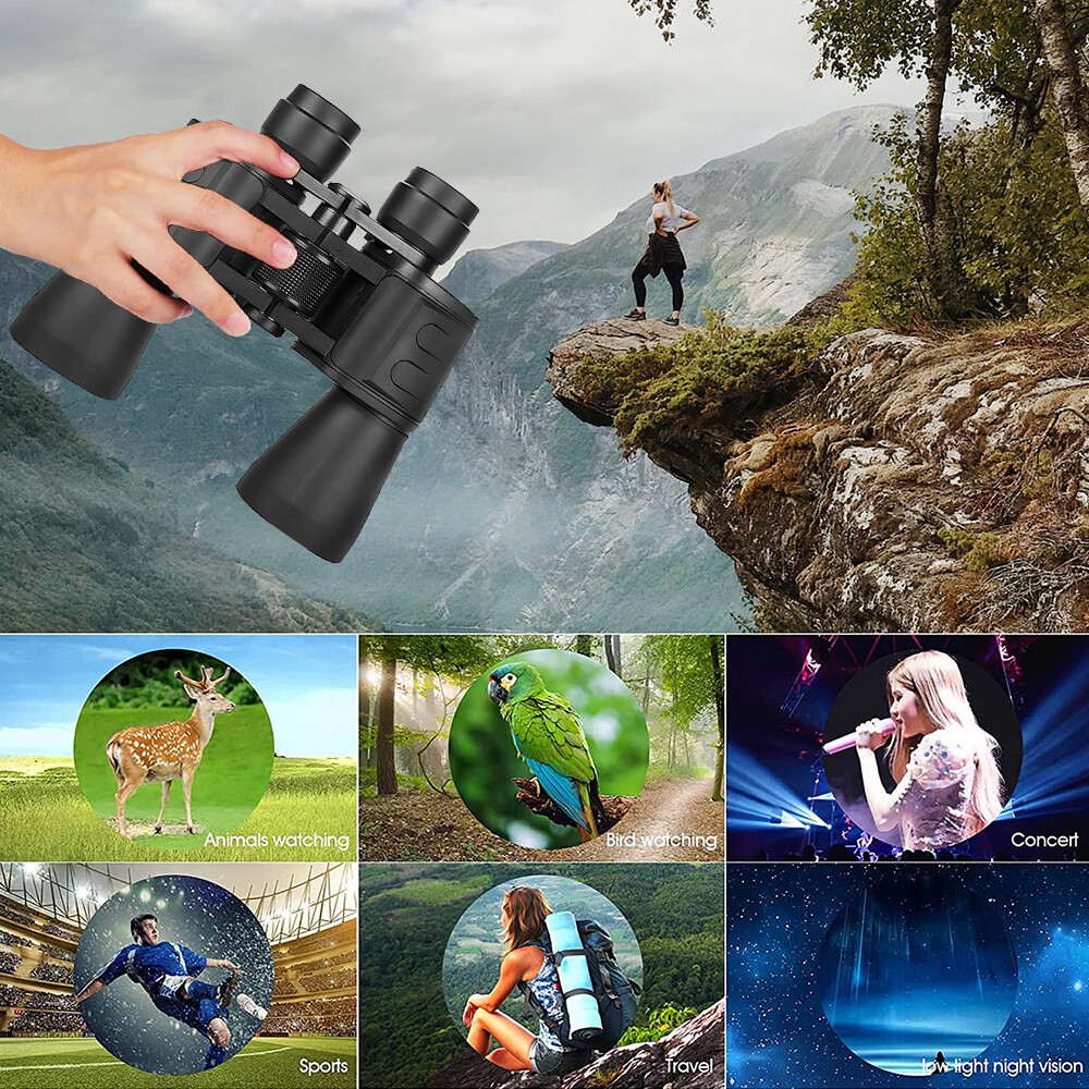 180x100 Military Zoom Powerful Binoculars Day/Low Night Hunting Camping Outdoor