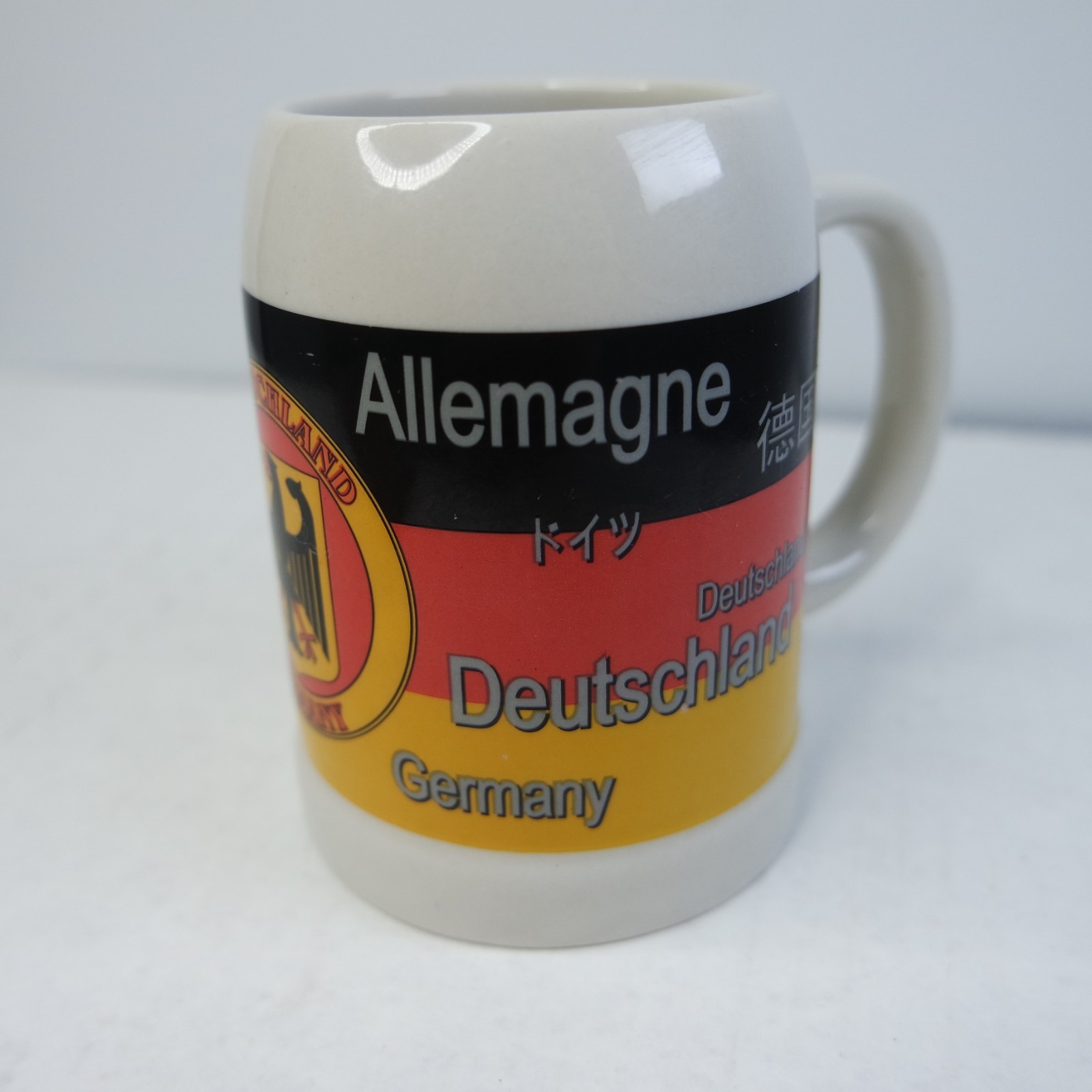 Vintage Germany Deutschland Languages Coat of Arms Coffee Tea Cup Mug RARE