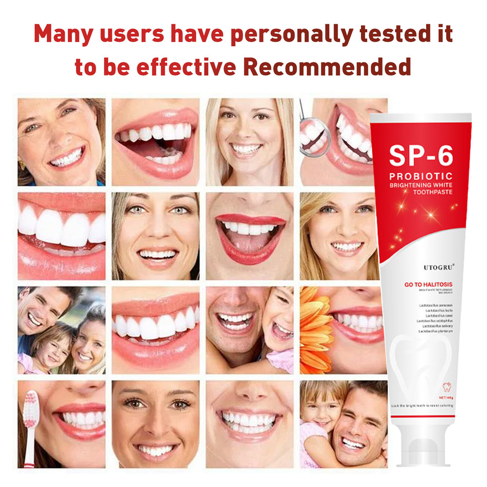 3Pack SP-6 Probiotic Toothpaste Sp-6 Toothpaste Whitening Quick White Toothpaste