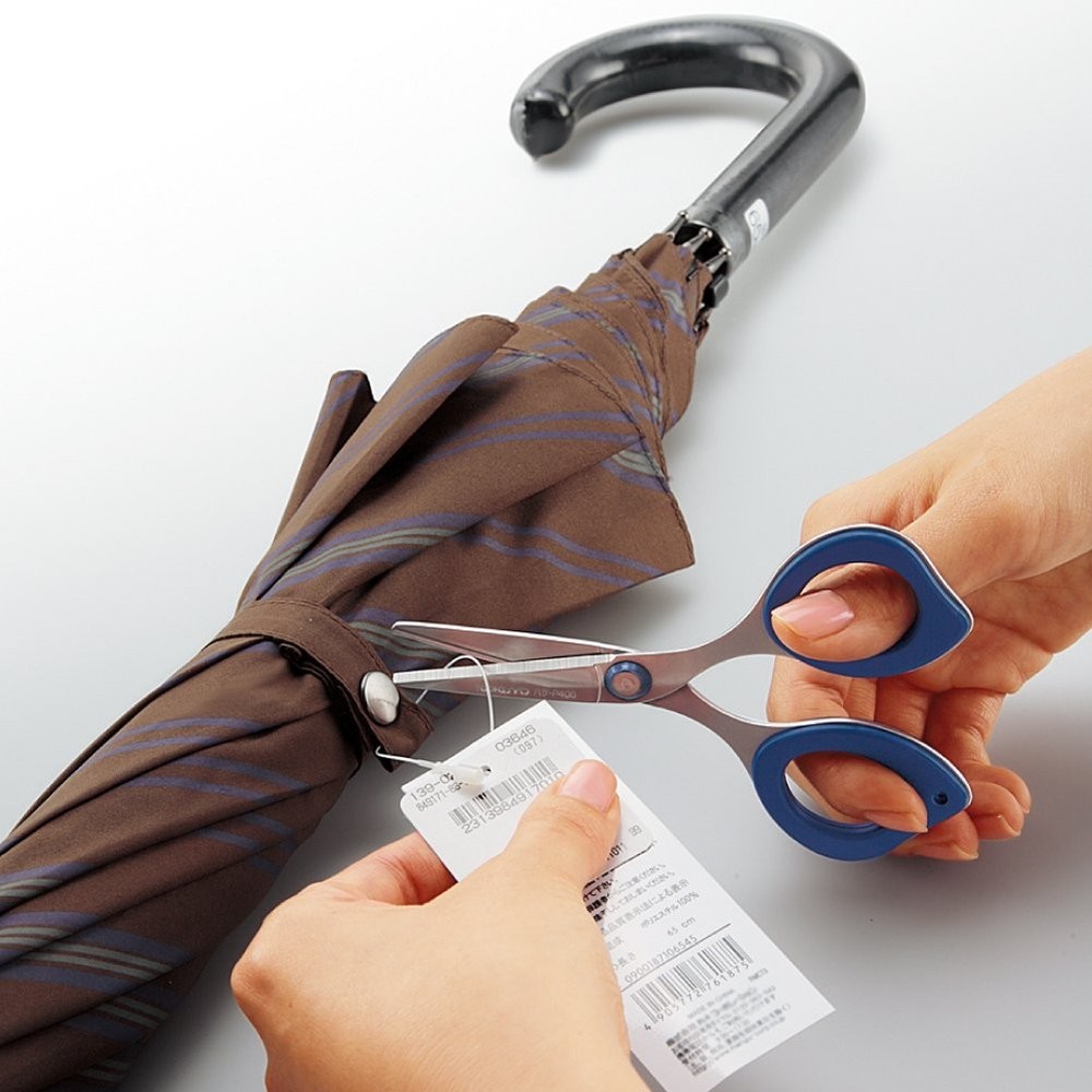 KOKUYO Scissors Compact Clippy Blue Hasa-P400B