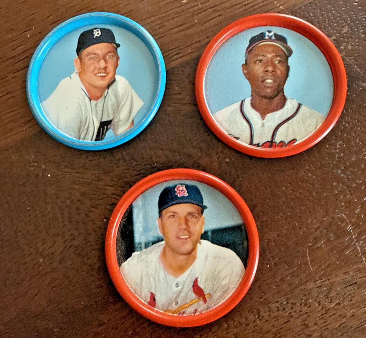 1962/1963 Salada Tea Junkett Baseball Coins Lot 32 Kaline Aaron Robinson Wilhelm