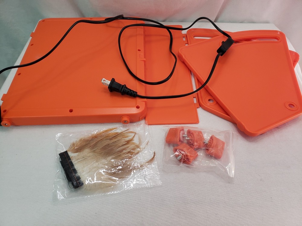 Heating Brooder Plate for Chicks Ducklings Keeping Poultry Warm, Orange