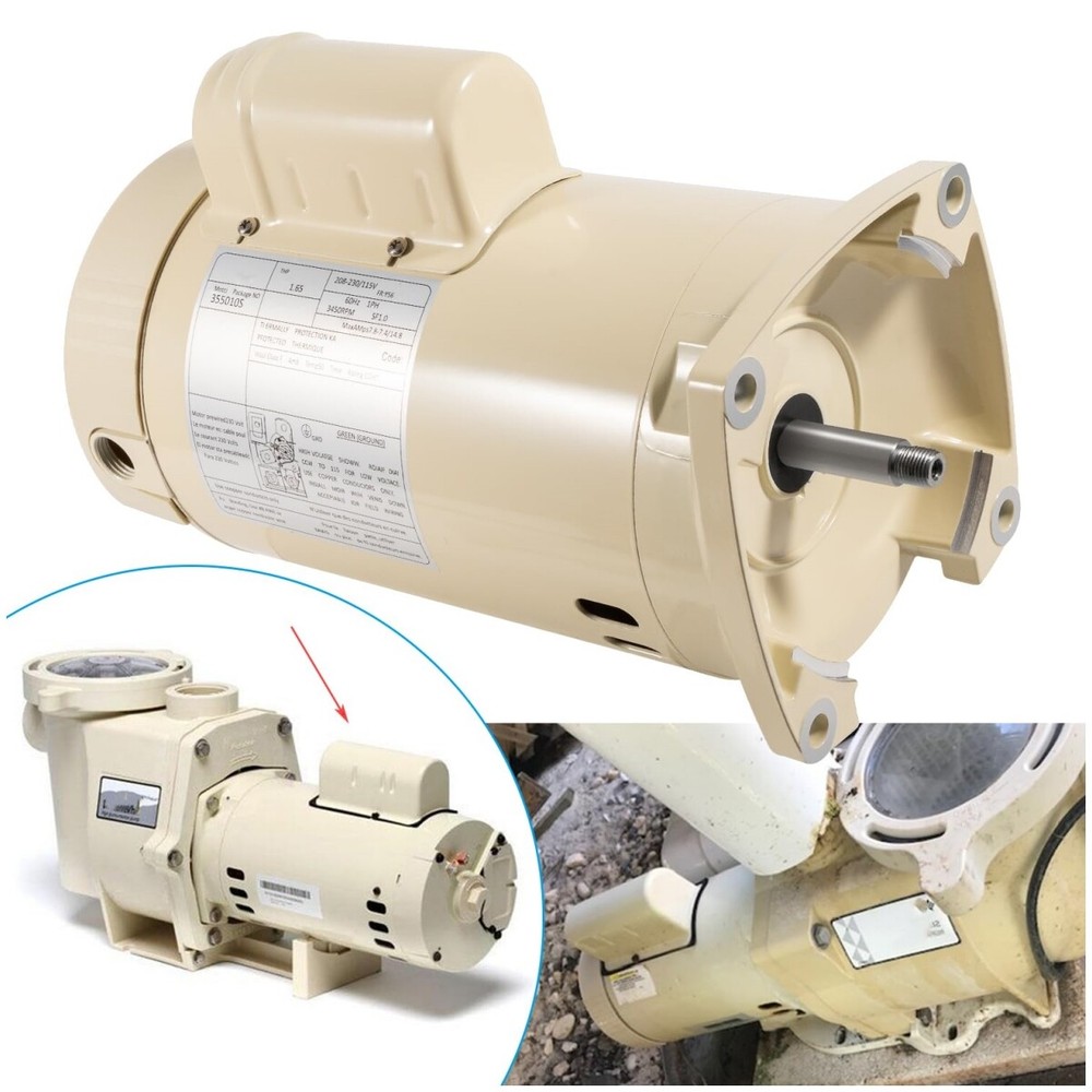 For WhisperFlo High Performance Pool Pumps Energy Efficient Replacement Motor