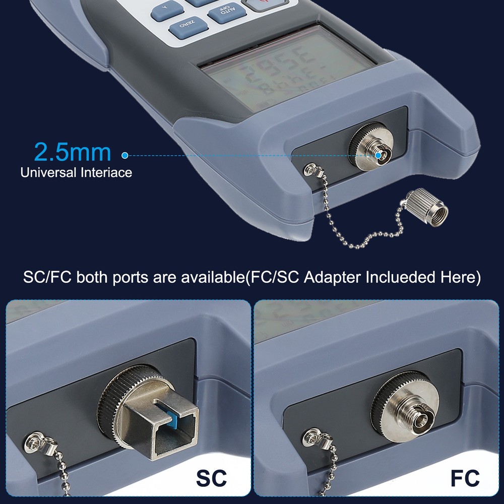 Fiber Optic Cable Tester, Visual Fault Locator Optical Power Meter