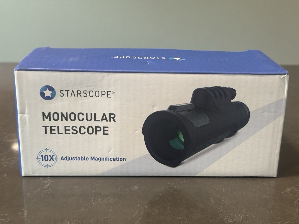 Starscope Monocular Telescope Adjustable Scope 10x High Powered