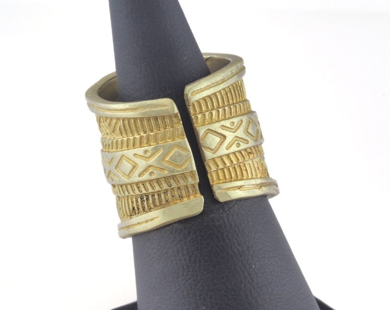 Adjustable Ring Raw brass (18mm 8US inner size) 2654