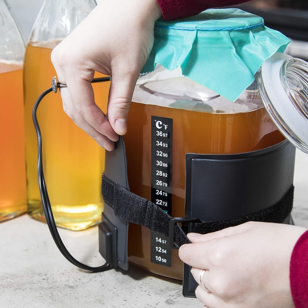 Kombucha Heating Wrap - Fermentation Heater Mat Pad with Temperature Control
