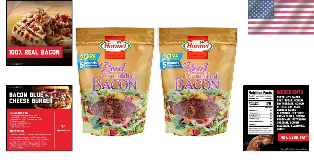 Real Bacon Crumbles - 40oz Total