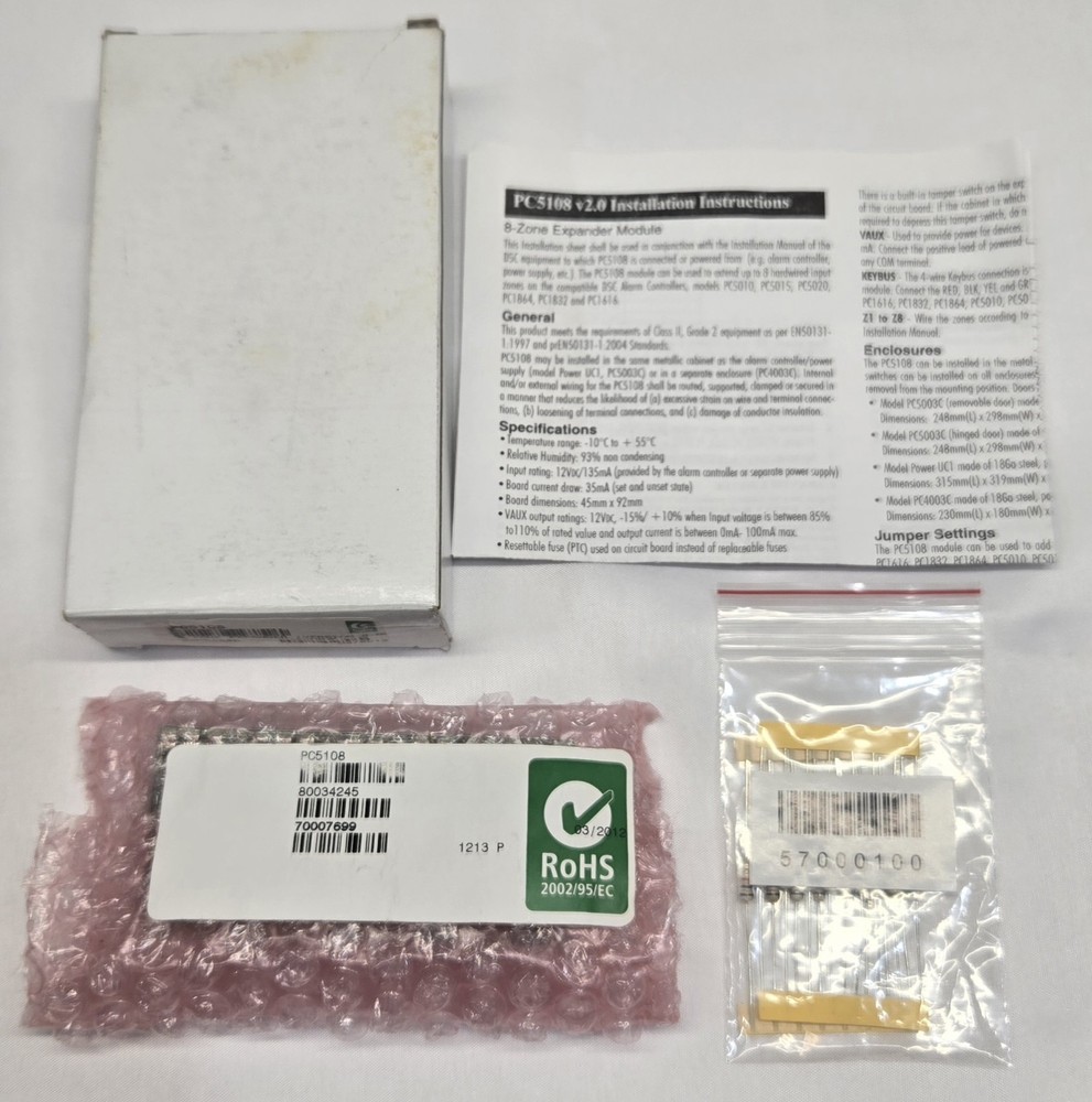 New PC5108 - DSC PowerSeries 8-Hardwire Zone Expander