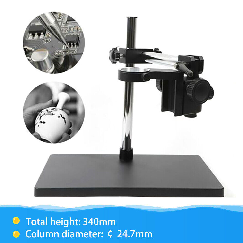 Adjustable Microscope Boom Stand Heavy Duty Large Stereo Arm Table Stand Holder