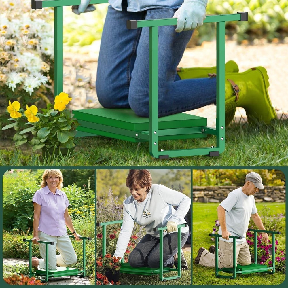 Innovative Multi-Purpose Garden Kneeler with Tool Bag - Strong & Stable Support