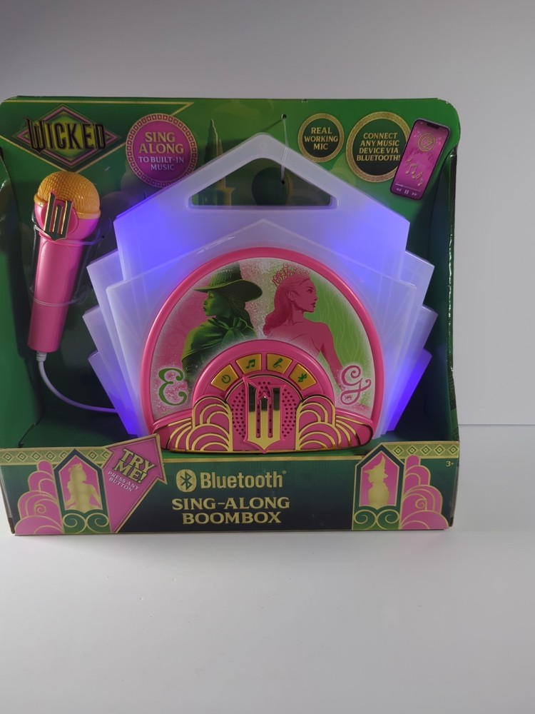 eKids Wicked Karaoke Microphone - Bluetooth Wireless Speaker & Echo Effects NEW