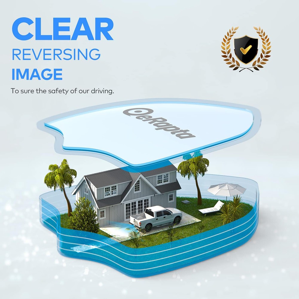 HD eRapta T01B Backup Camera Rear View License Plate Reverse Camera Universal fo