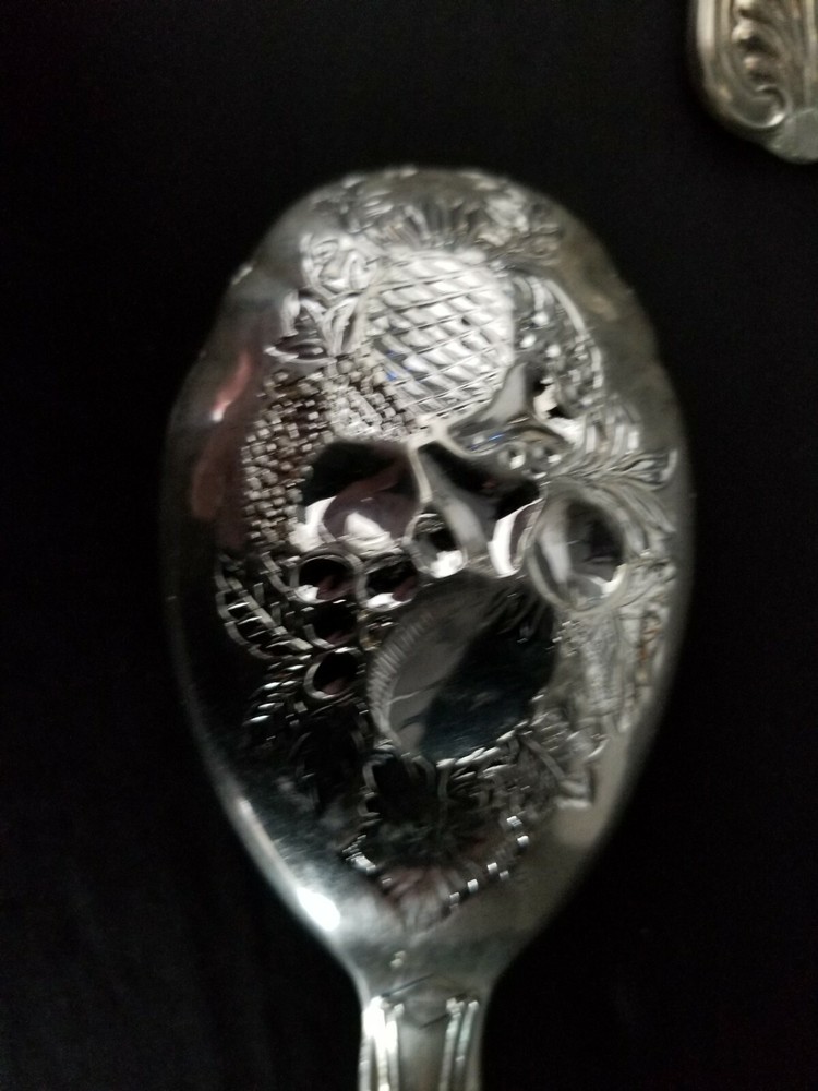 F.B.Rogers Italy, FBR 14,Silverplate, Solid Salad Set