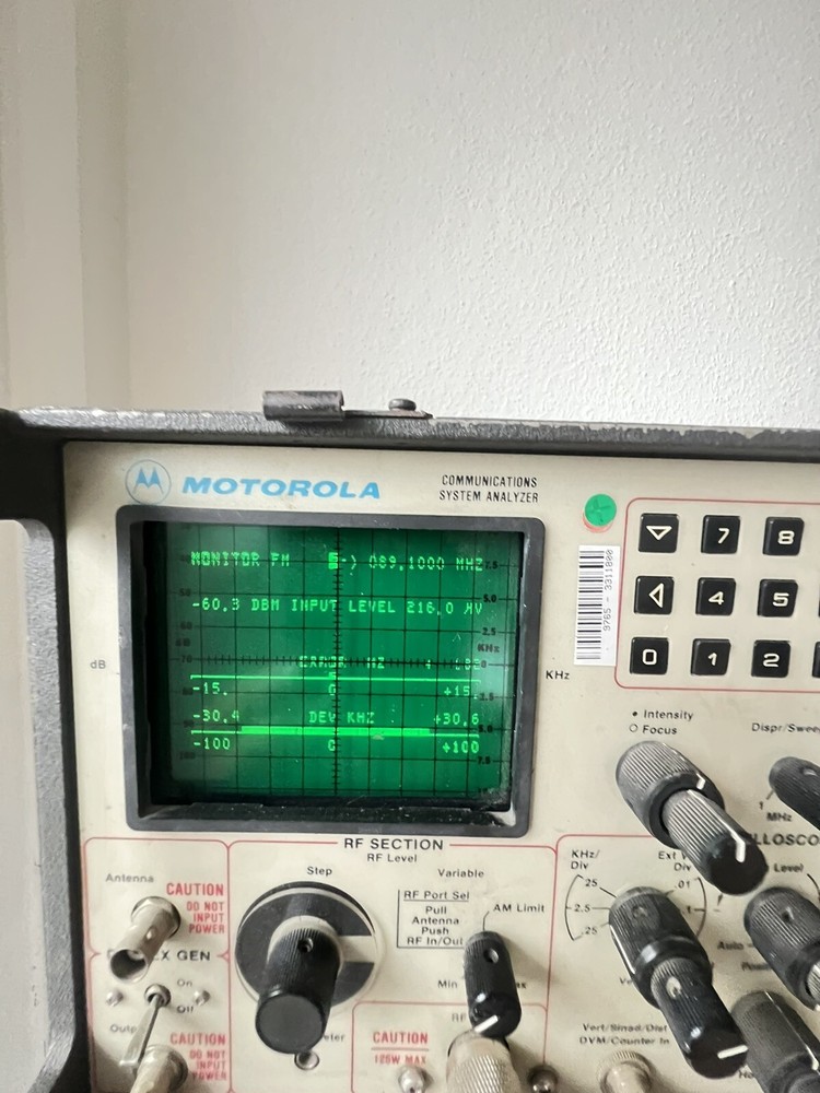 Motorola Communications System Analyzer