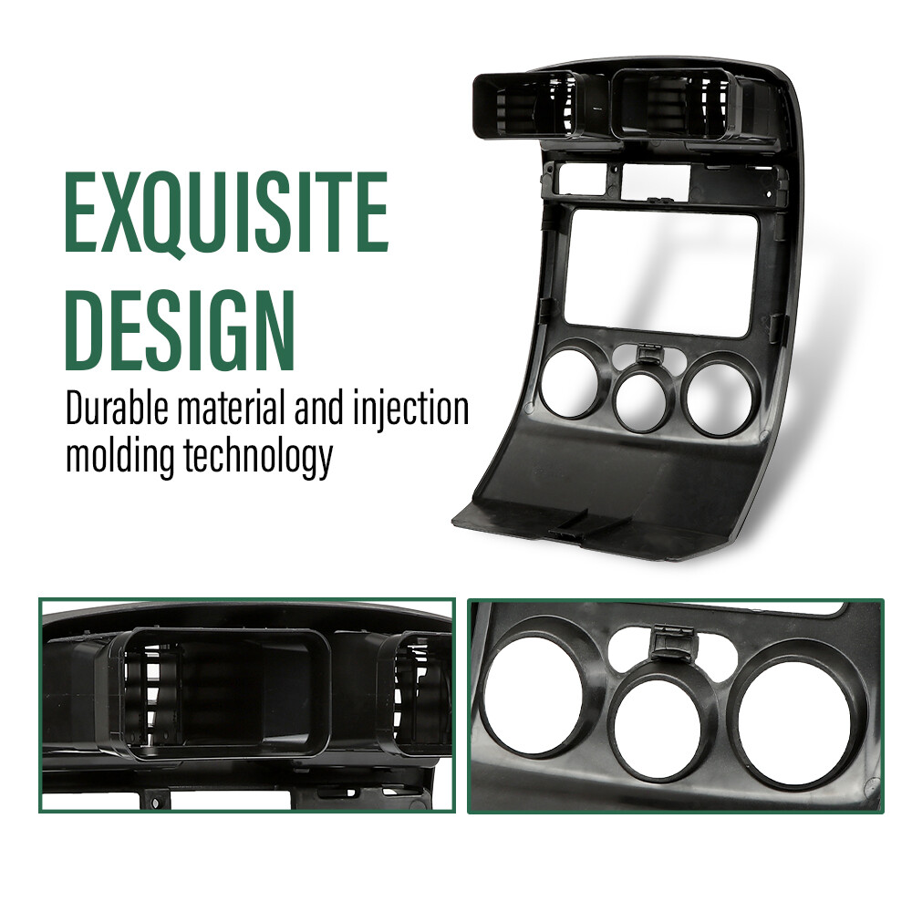 Fit For 2004-2012 Chevy Colorado GMC Canyon Center Dash Radio Vent Bezel Gray