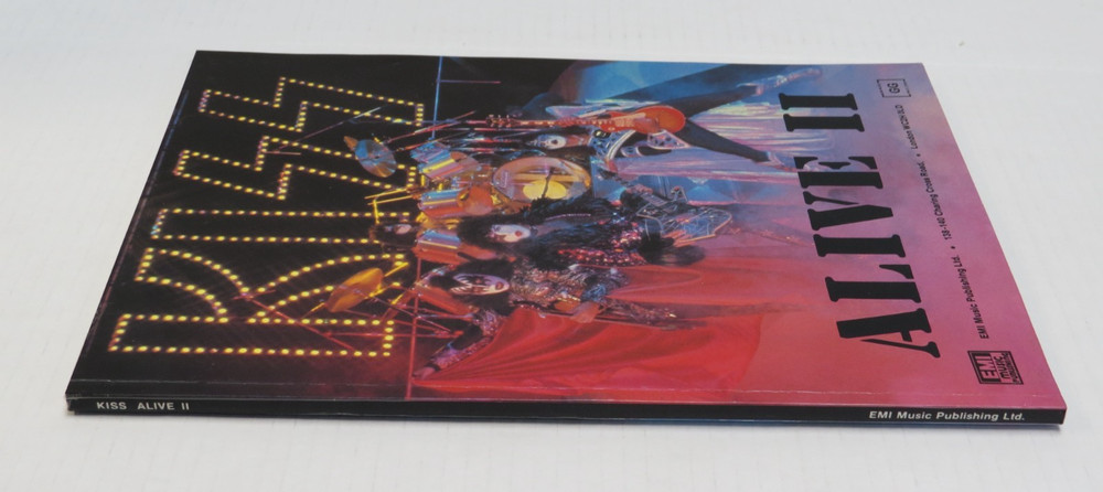 KISS ALIVE II UK SONGBOOK AUCOIN 1980