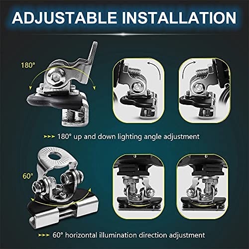 Led Light Bar Mounting Brackets 2Pcs Universal Adjustable Piller Hood Led Work