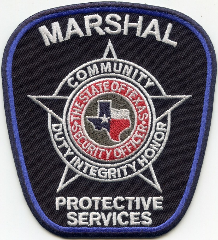 MARSHAL PROTECTIVE SERVICES TEXAS TX SECURITY sheriff police PATCH