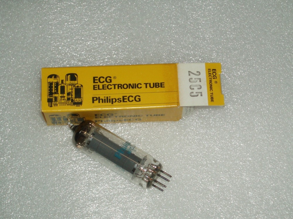 tube 25C5 by Philips ECG ELECTRONIC TUBES