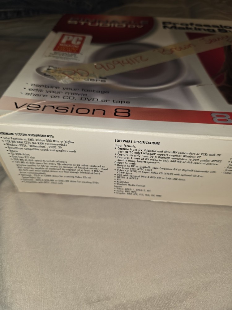 Pinnacle Studio DV Version 8 Professional Movie Making System