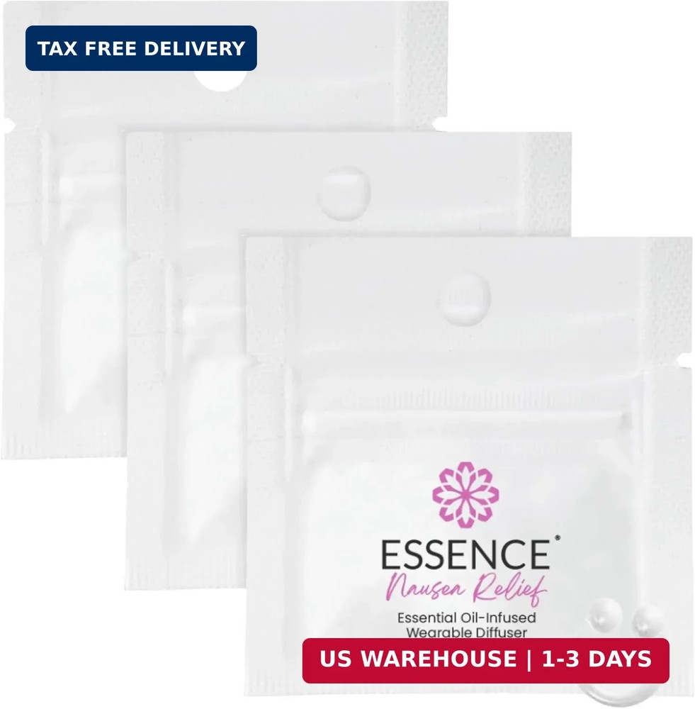 Aromatherapy Nasal Diffuser Wearable Nausea Relief 3Pack Travel Work Use