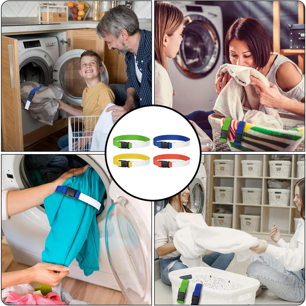 Multipurpose Laundry Strap with Buckle for Sock Snare and Storage Solutions