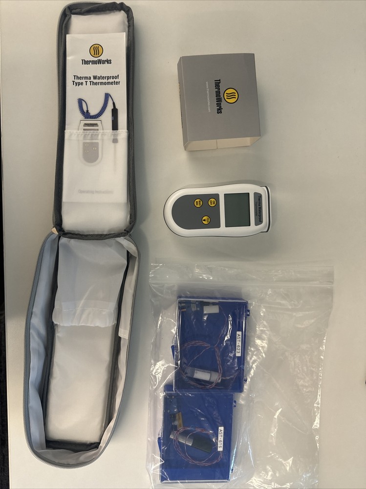 ThermoWorks Therma Waterproof Type T Thermometer Pack Kit White Module