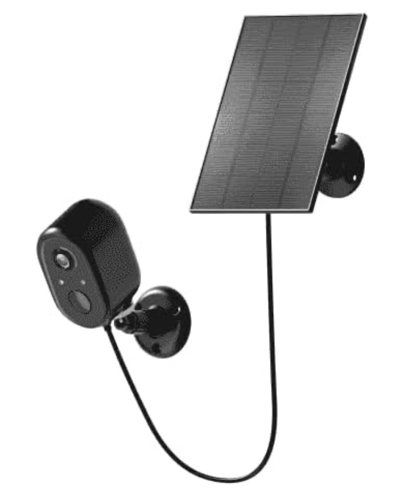 3W Solar Panel Wall Mounting Solar Charging Panel for Doorbell Security Camera