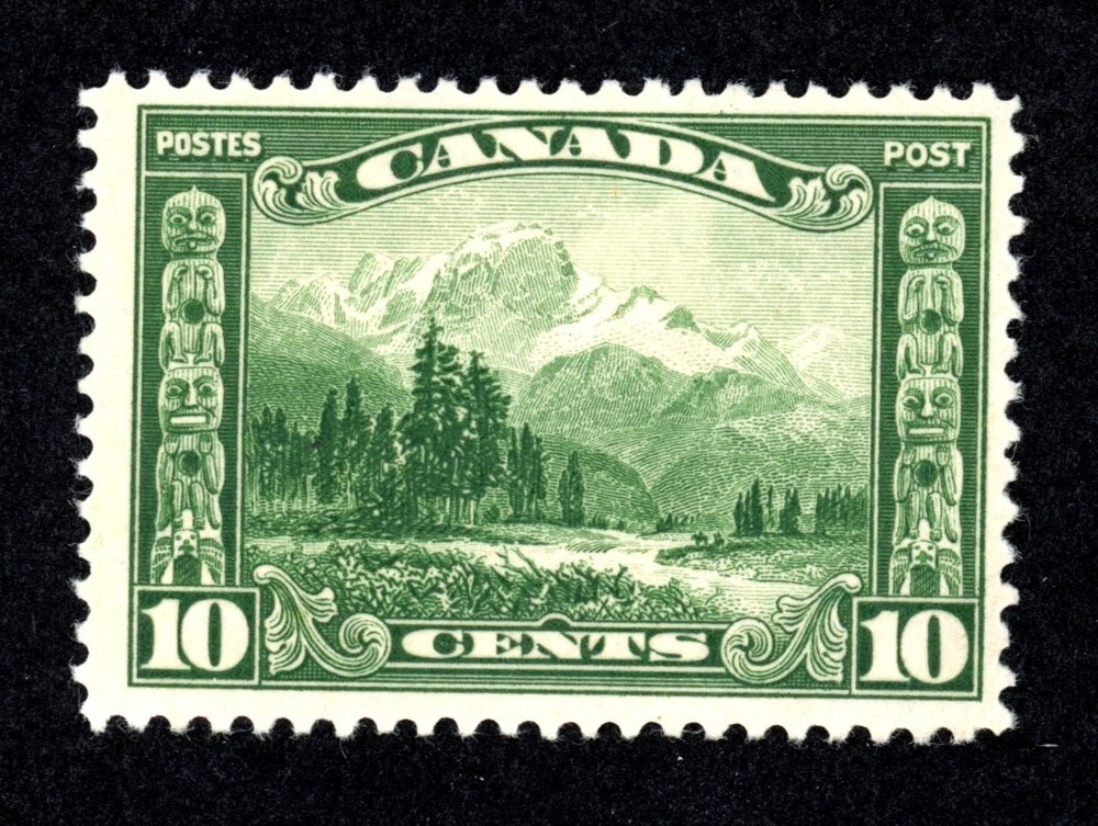 Canada 155 MH 1929 10c green