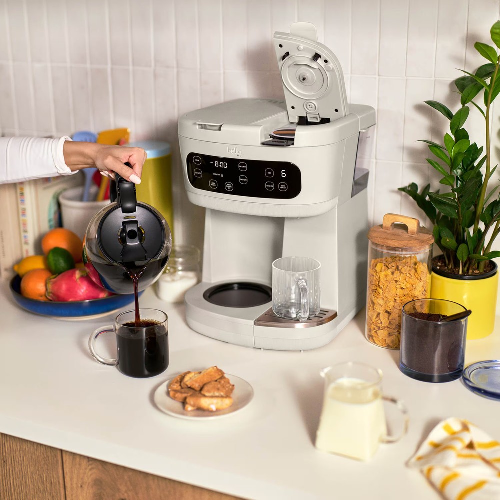 bella PRO - MultiBrew 12-Cup Drip & Single-Serve Coffee Maker - Oatmilk