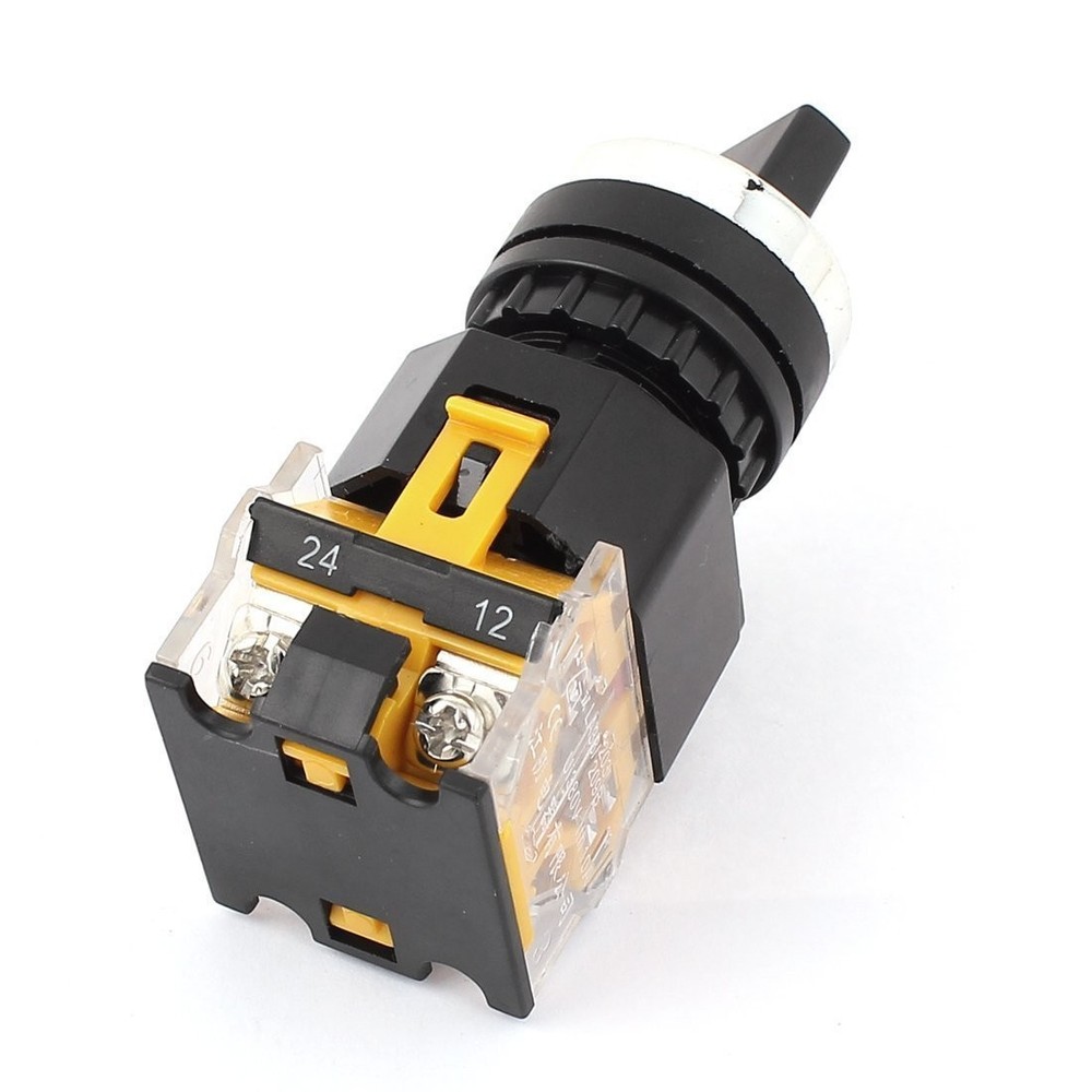 uxcell AC 440V 10A 2 Positions DPST Rotary Selector Select Switch Latching Lo...