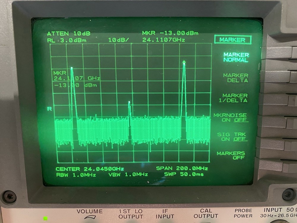 TX MICROWAVE MIXER 24GHz DUPLER - PASSIVE MIXER - TESTED