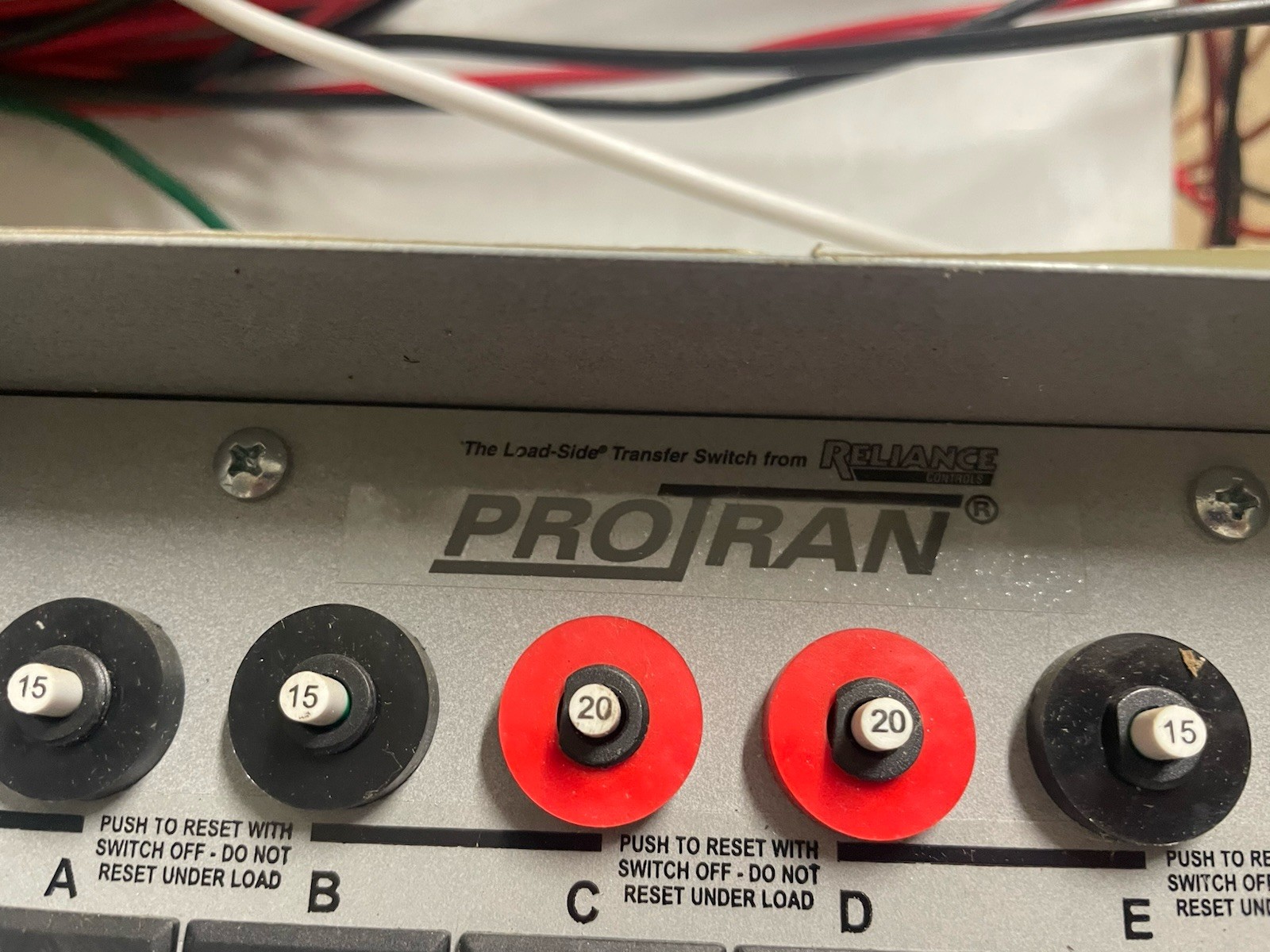 Reliance Controls ProTran Model 31406C Generator Transfer Switch