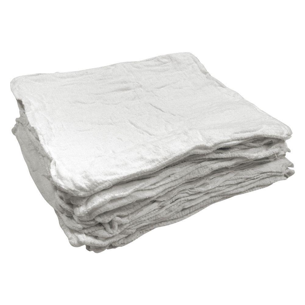 1000 New Industrial Shop Rags Cleaning Towels White Large 12x14 Towel B-Grade