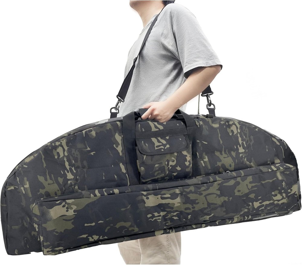 Compartmentalized Soft Bow Case - Portable Archery Solution with Arrow Storage