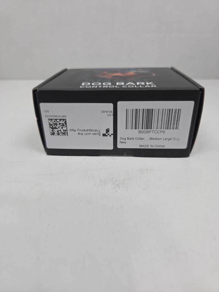 Rechargeable Bark Control Collar – Static/Shock, Waterproof, Medium/Large Dogs