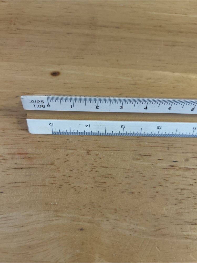 Plastic Triangular Scale Lietz Drafting Vintage