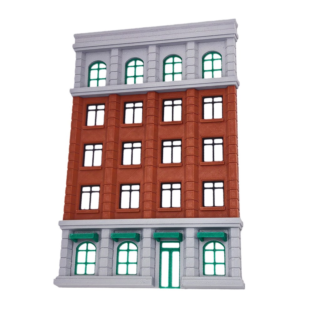 Outland Models Background 5-Story Classic Hotel Stackable 1:87 HO Scale