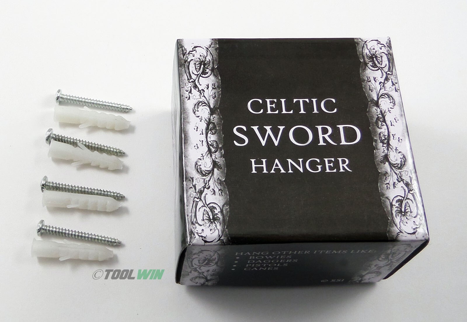 2-pc. Celtic Knot Sword Hanger Set Wall Mount Bracket Hooks