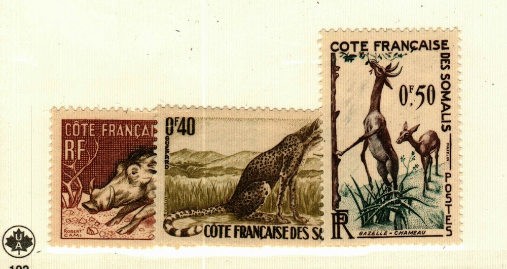 Somali Coast #271-3 MH amimals