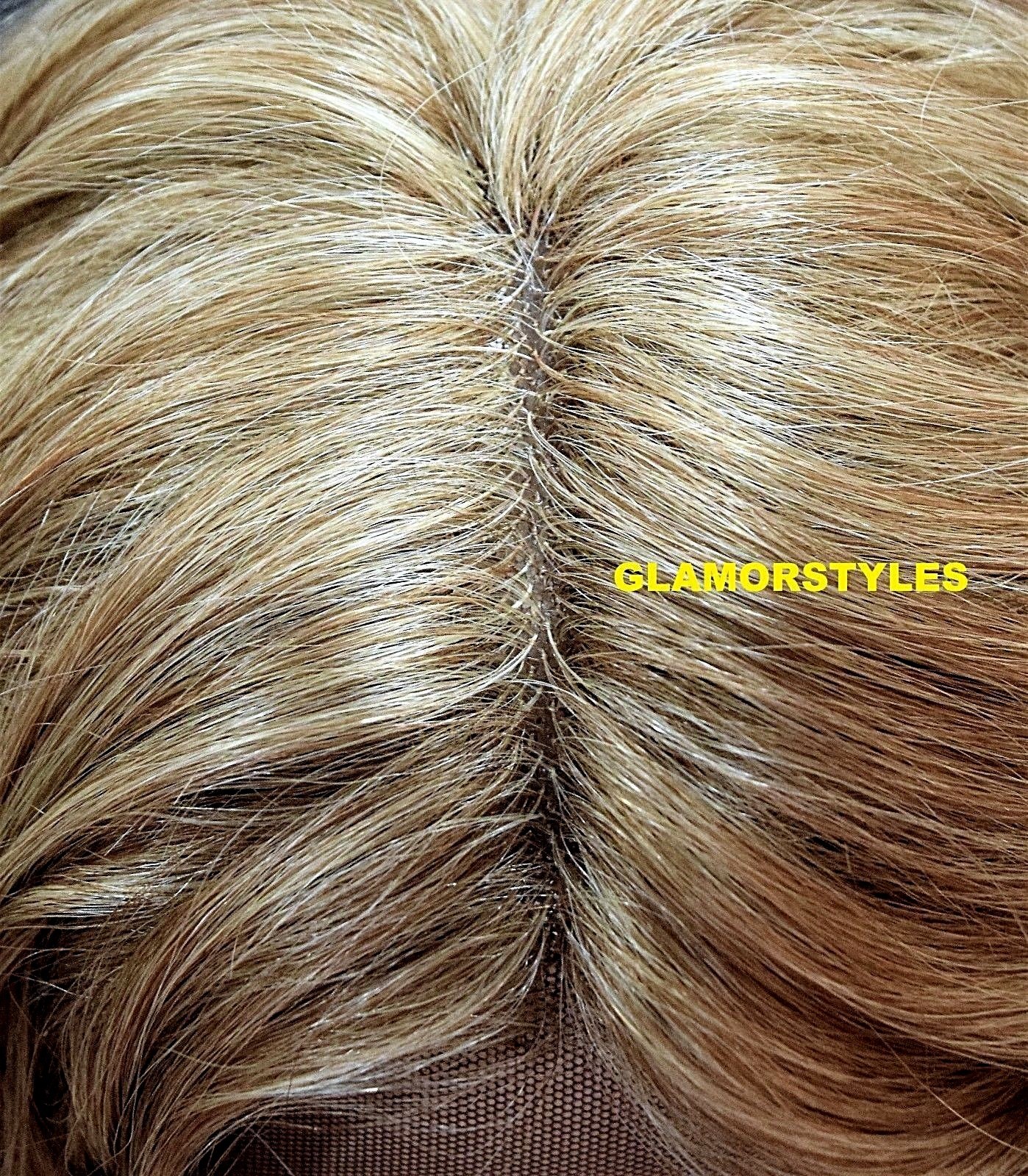 LACE FRONT FULL WIG LONG CURLY LAYERED MEDIUM BLONDE MIX T27.613 HEAT OK NWT