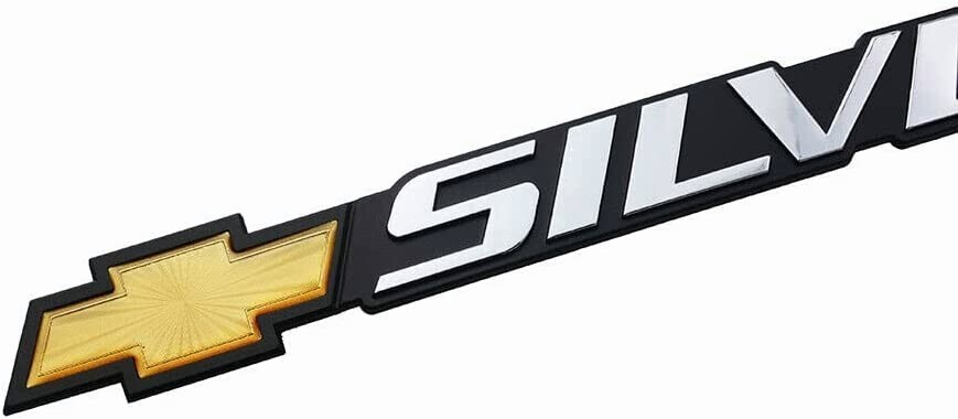 Tailgate Silverado Emblem for 99-07 Silverado 1500 2500 3500 15114063 (Yellow)