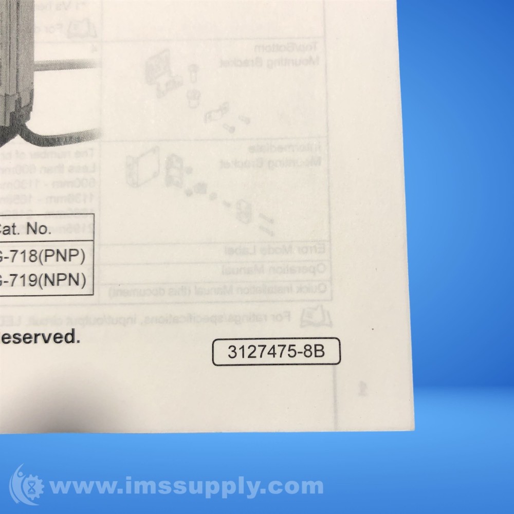 Omron 3127475-8B Quick Installation Manual 5226