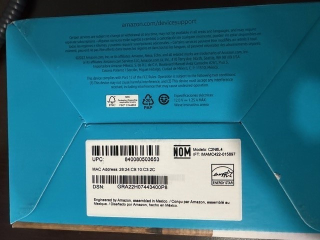 Echo Dot Smart Speaker, alexa - (New/Sealed)