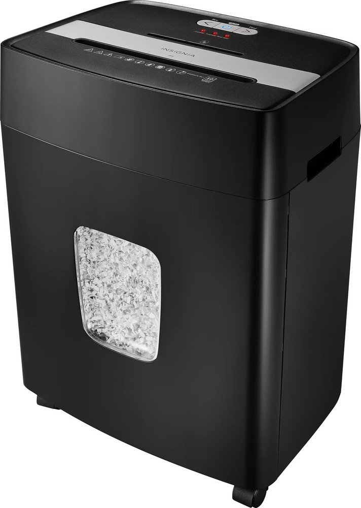 Insignia- 10-Sheet Microcut Shredder - Black