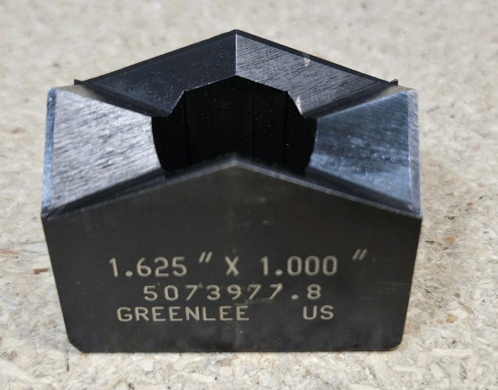 Greenlee No. rectangular punch 1" x 1.625" - U.S.A. made - rectangle