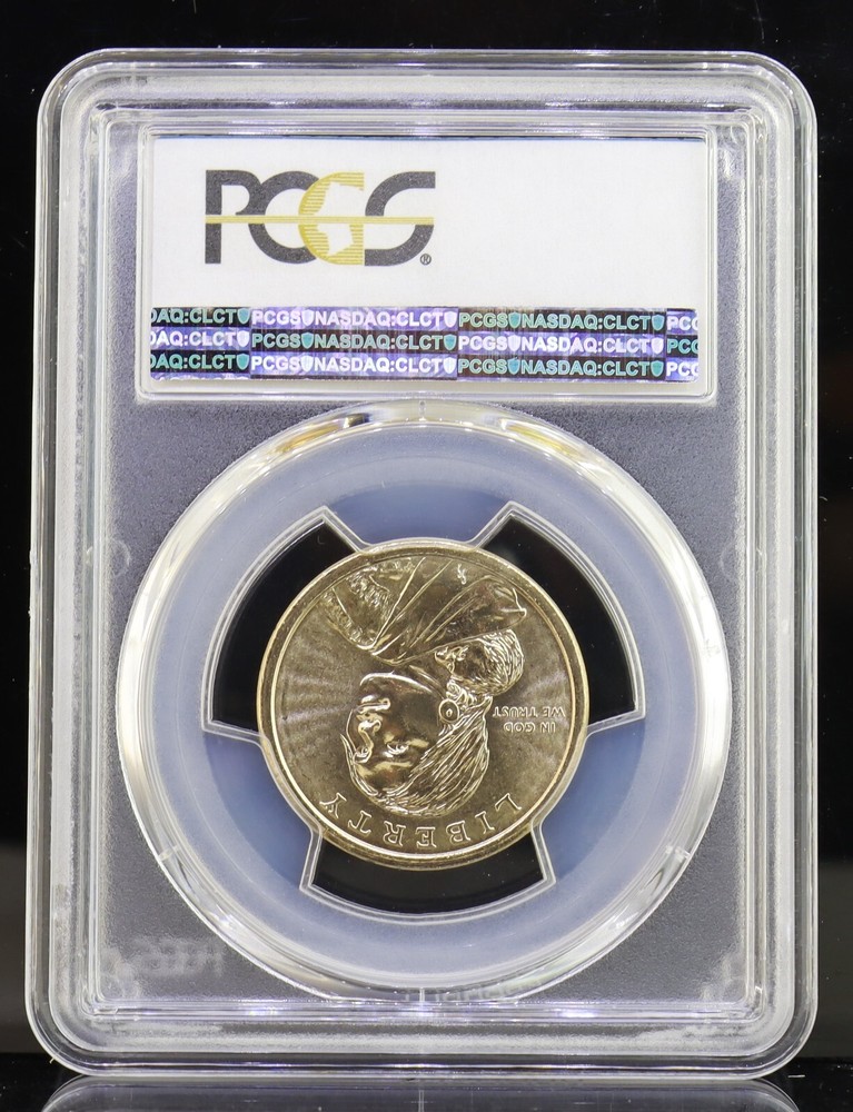 2009 Native American Dollar Missing Edge Lettering PCGS MS66