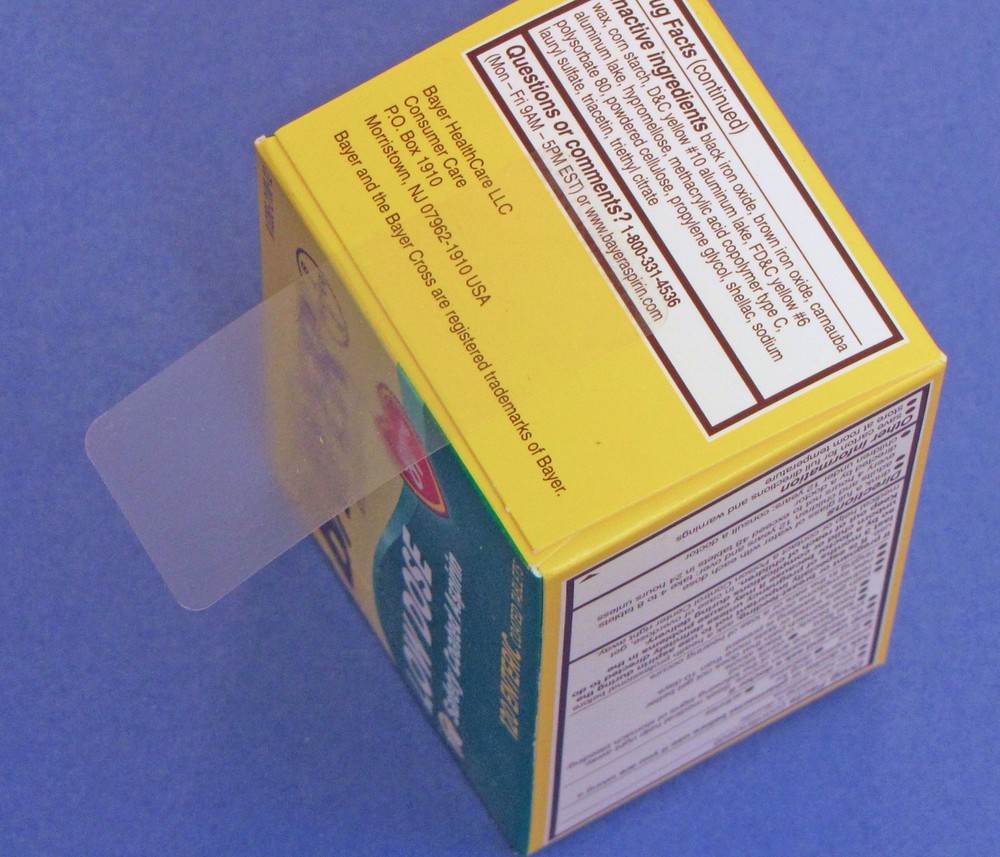 Clear Extreme Stick Adhesive Rectangular Labels 2.5" x 1" 500 Roll #251CLRES